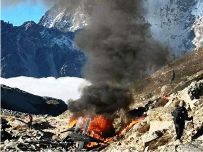 मनाङ एयरको हेलिकप्टर दुर्घटना, घाइते पाइलट खतरामुक्त   